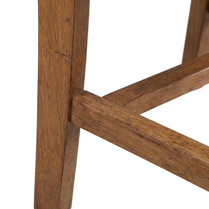 Hardwood Dining Chair with Distressed Splatback for Kitchen and Dining Room