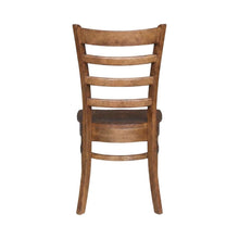 Solid Hardwood Side Chair with Distressed Finish for Dining Room
