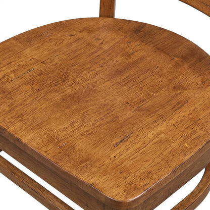 Solid Hardwood Side Chair with Distressed Finish for Dining Room