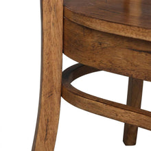 Solid Hardwood Side Chair with Distressed Finish for Dining Room