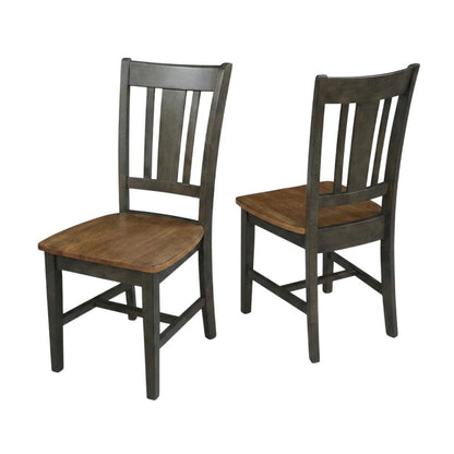 Solid Hardwood Splatback Dining Chair for Kitchen and Dining Room, Set of 2
