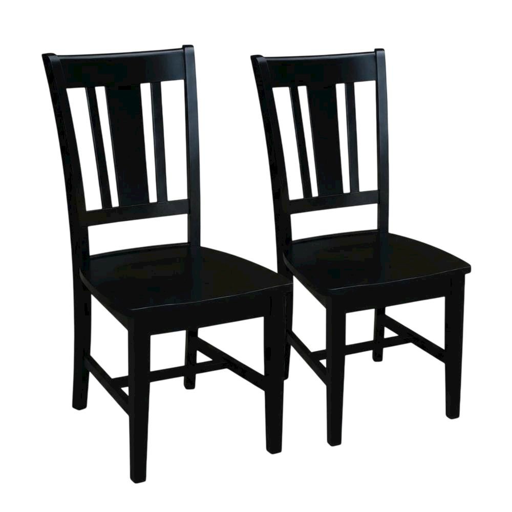 Solid Wood Dining Chairs with Splatback Design for Dining Room