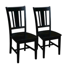 Solid Wood Dining Chairs with Splatback Design for Dining Room