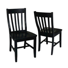 Solid Wood Armless Dining Chairs, Stackable Hardwood Kitchen Seating Set