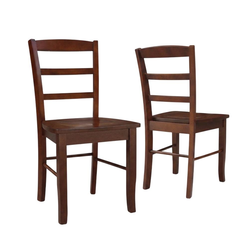 Madrid Ladderback Hardwood Dining Chair for Kitchen or Dining Room