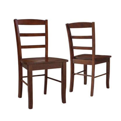 Madrid Ladderback Hardwood Dining Chair for Kitchen or Dining Room
