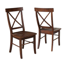 Solid Wood X-Back Dining Chair, Hardwood Side Chair for Dining Room