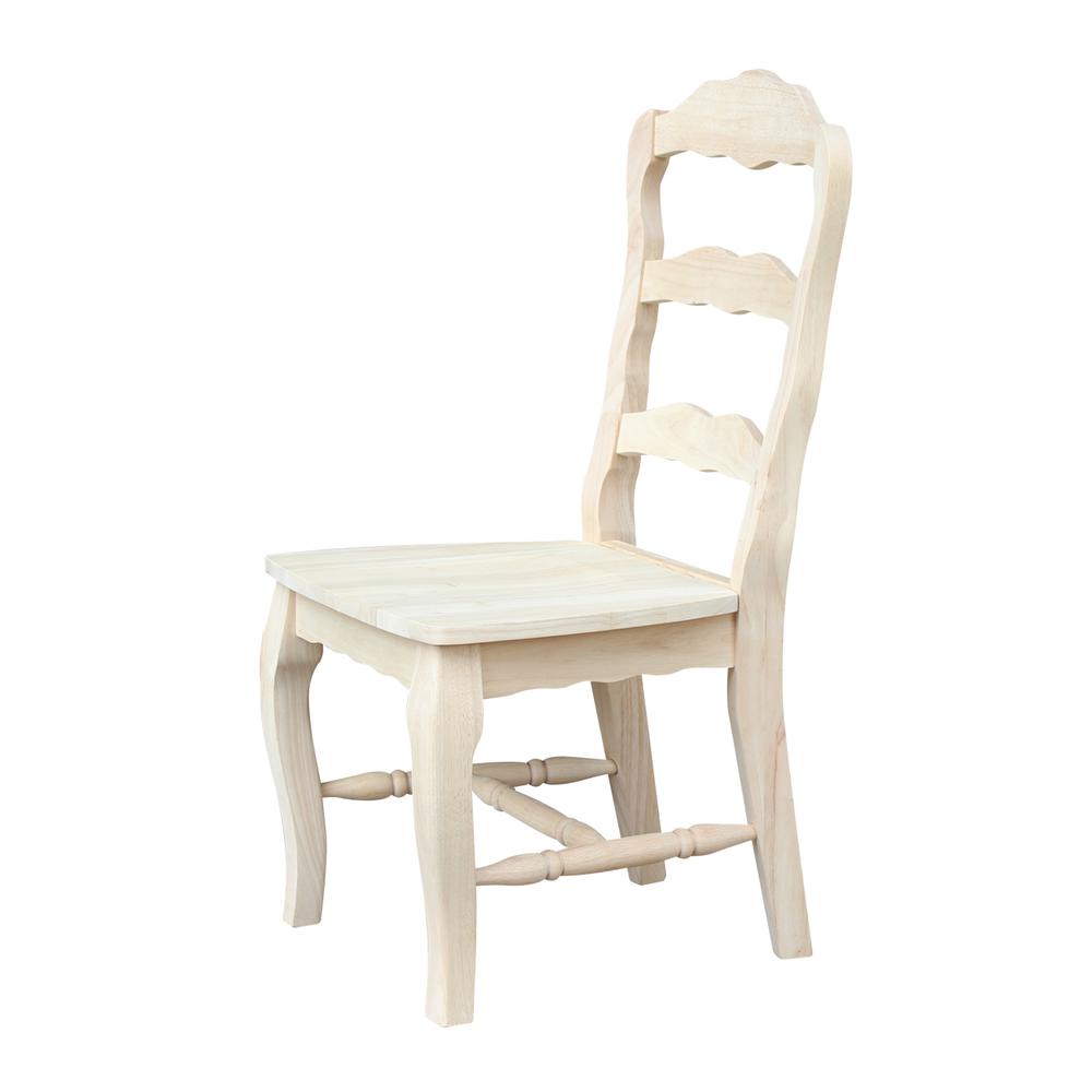 Set of Two Versailles Side Chairs, Unfinished