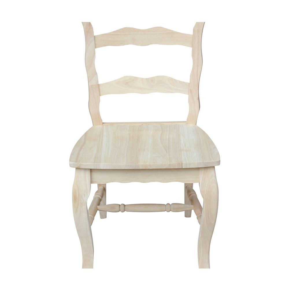 Set of Two Versailles Side Chairs, Unfinished