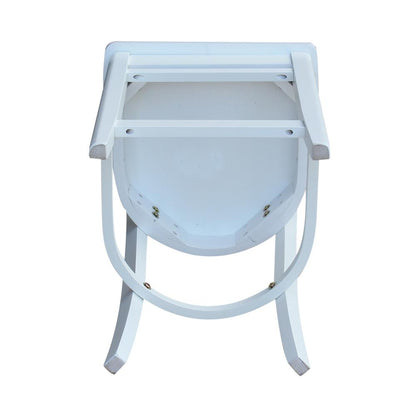 Emily Counter height Stool - 24" Seat Height, White