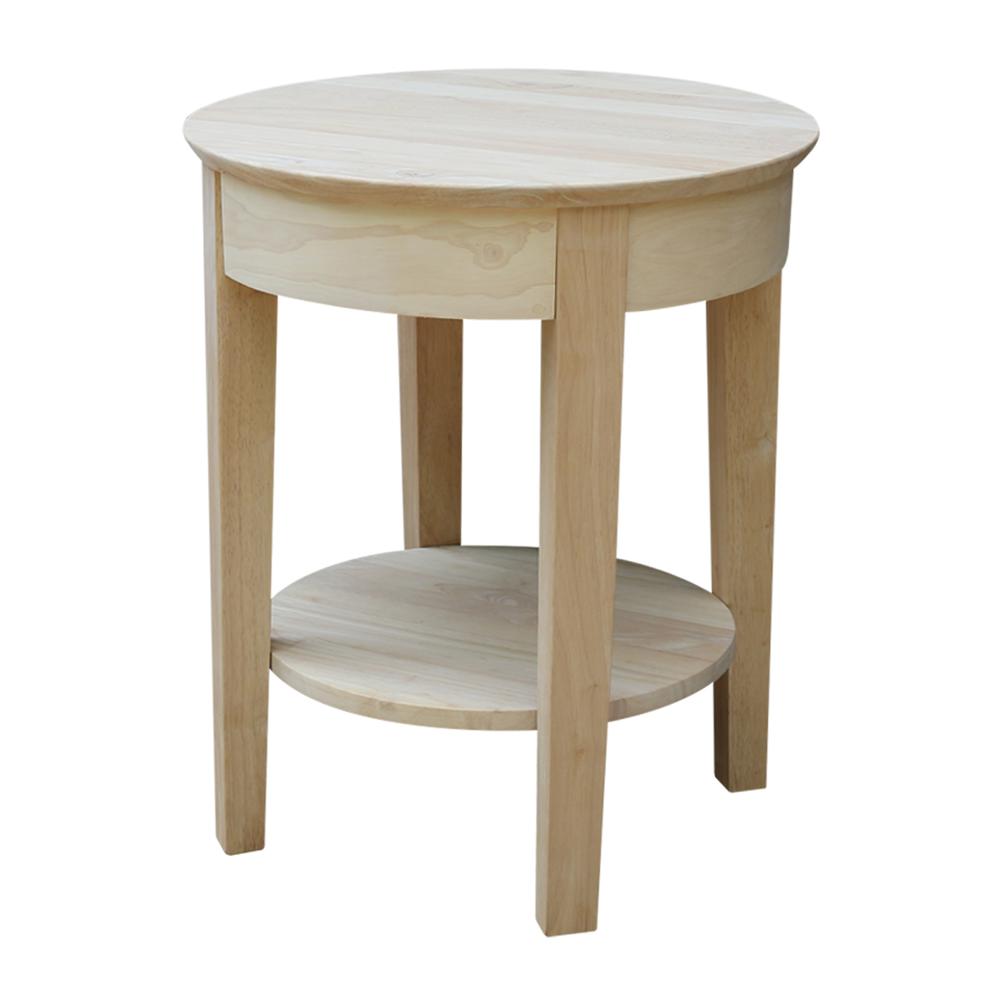 Philips End Table , Unfinished