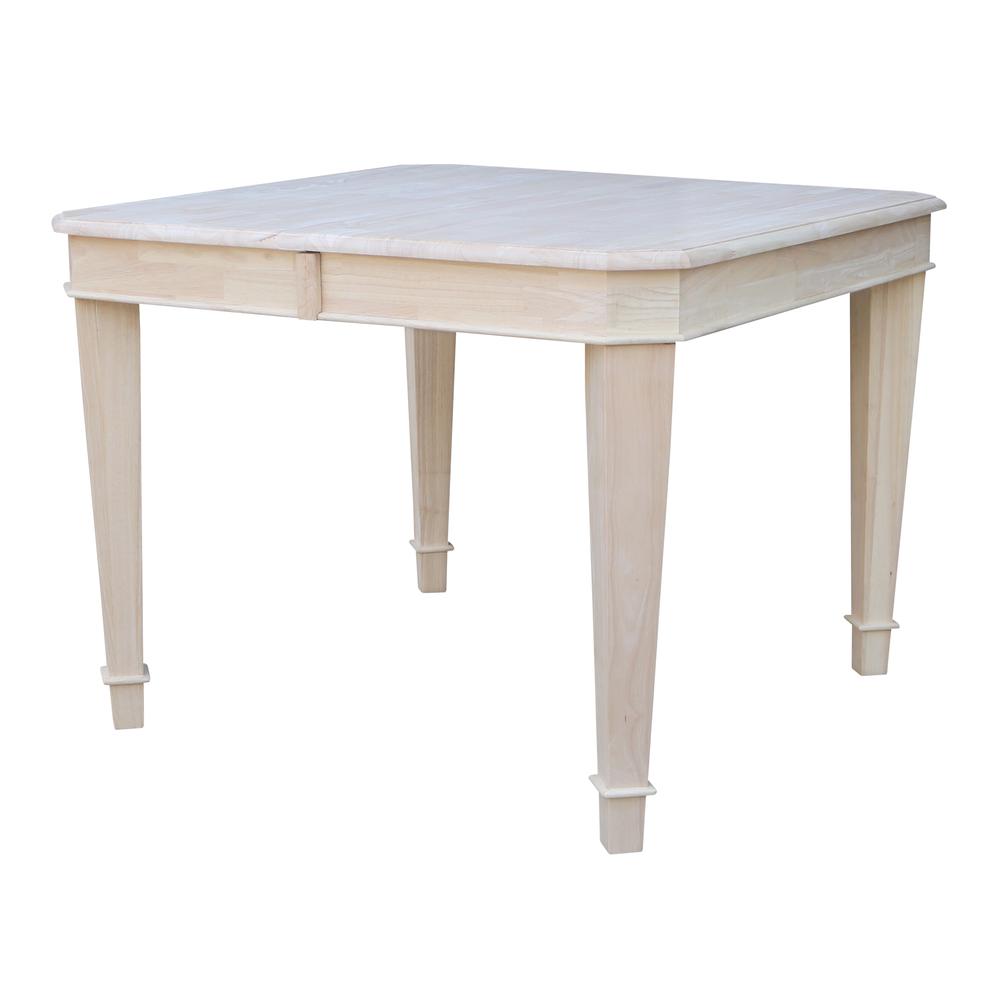 Tuscany Butterfly Leaf Dining Table, Unfinished