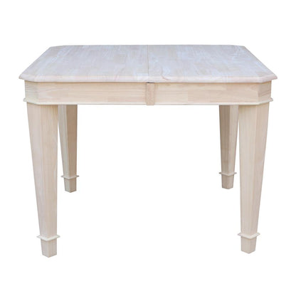 Tuscany Butterfly Leaf Dining Table, Unfinished