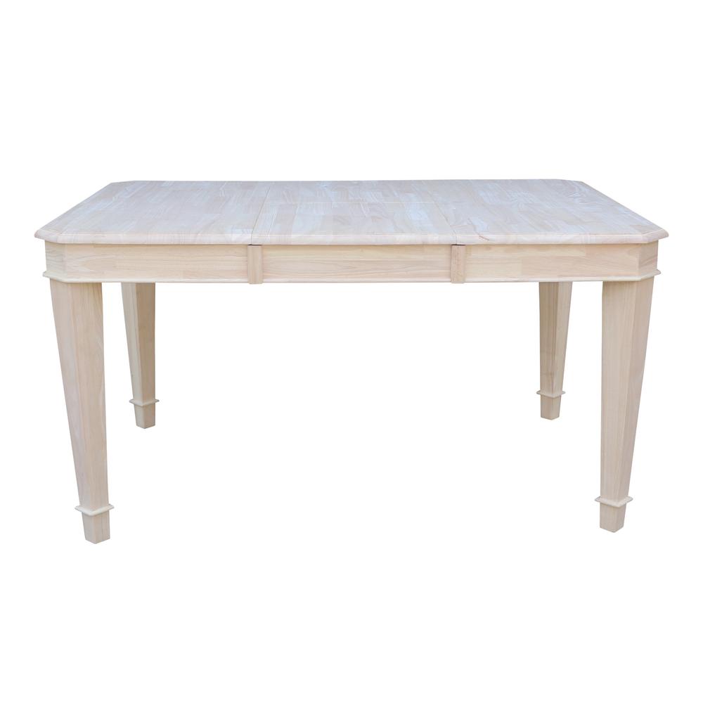 Tuscany Butterfly Leaf Dining Table, Unfinished