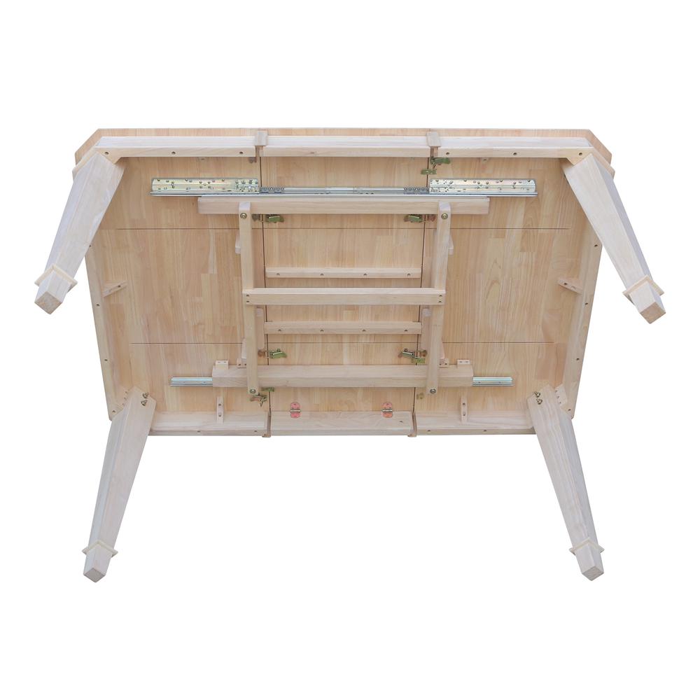 Tuscany Butterfly Leaf Dining Table, Unfinished