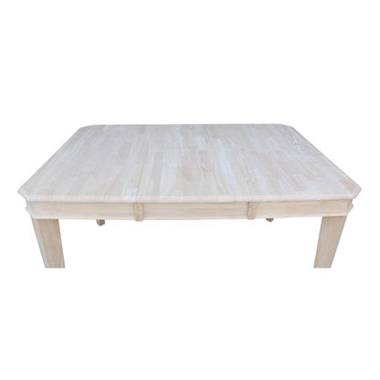 Tuscany Butterfly Leaf Dining Table, Unfinished