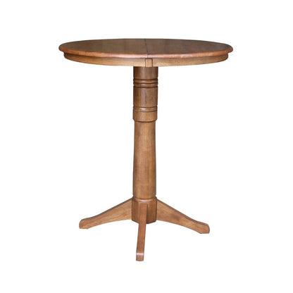 36" Round Top Pedestal Table with 12" Leaf - 42.1" H- 557394