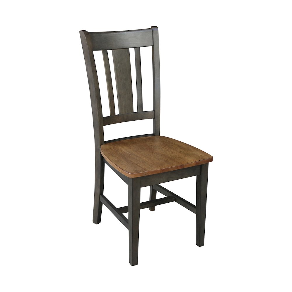 Set of 5 pcs - 36" Square Dual drop leaf dining table with 4 RTA chairs