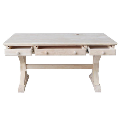 Executive Desk - With Canyon Base, Unfinished