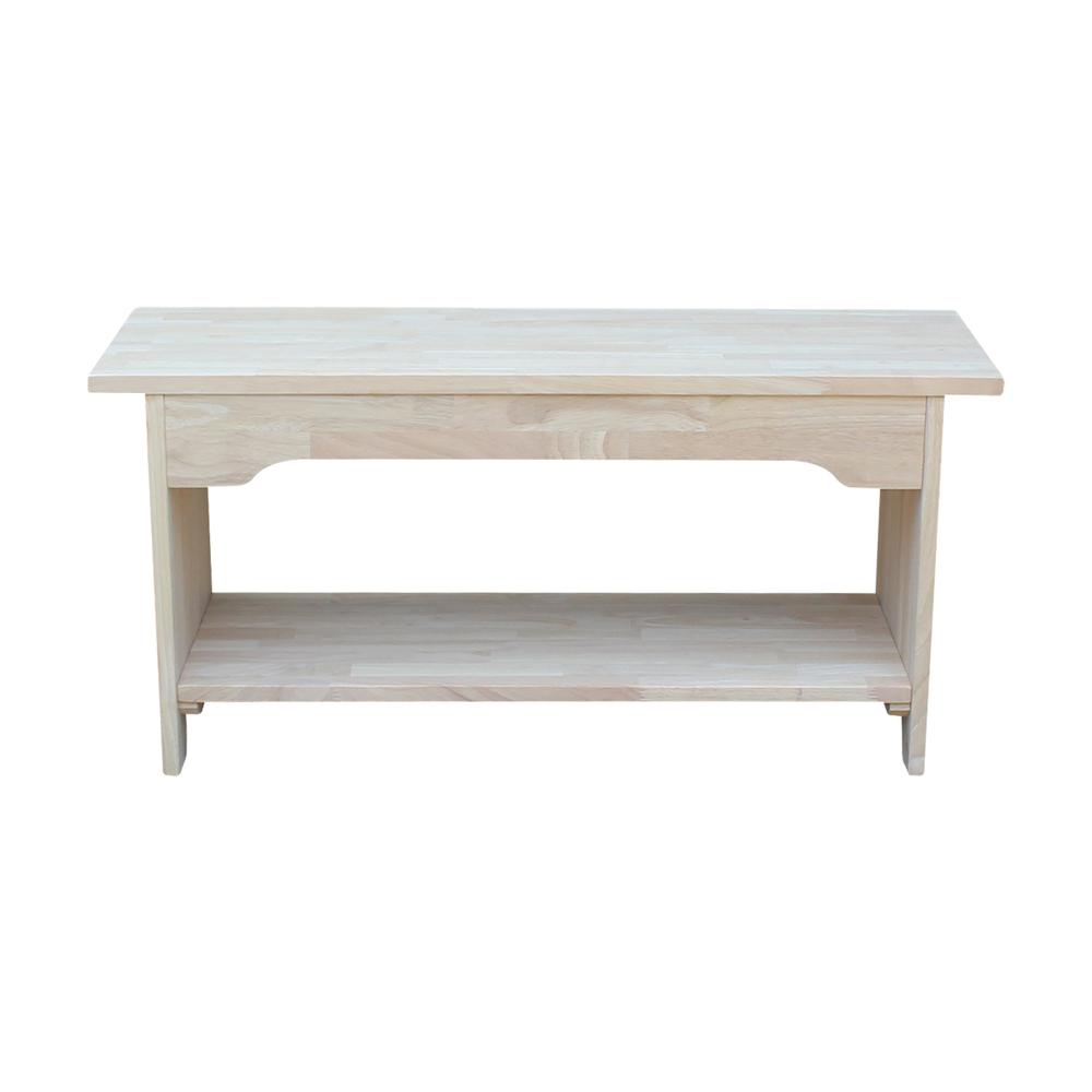 Brookstone Bench - 36" Long , Unfinished