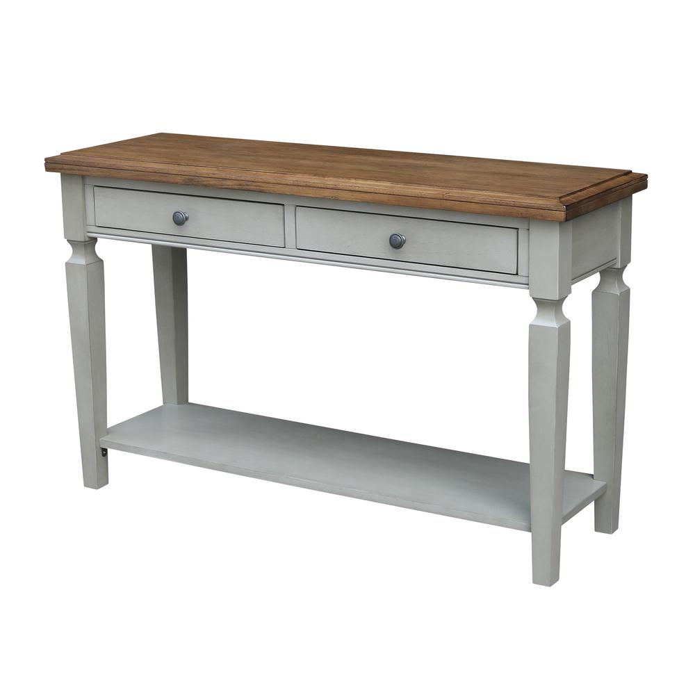 Vista Console/Sofa Table, Hickory/Stone Finish, Hickory/Stone