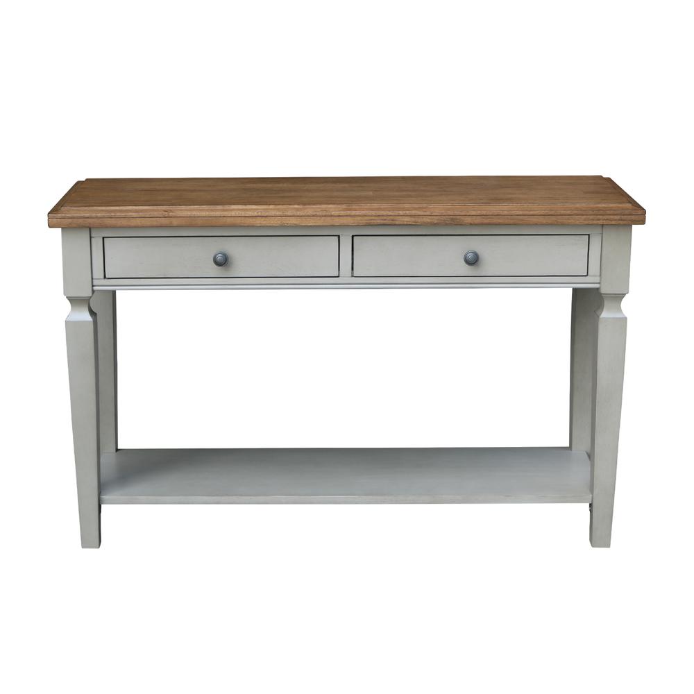 Vista Console/Sofa Table, Hickory/Stone Finish, Hickory/Stone