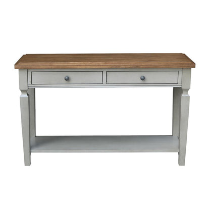 Vista Console/Sofa Table, Hickory/Stone Finish, Hickory/Stone