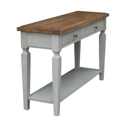 Vista Console/Sofa Table, Hickory/Stone Finish, Hickory/Stone