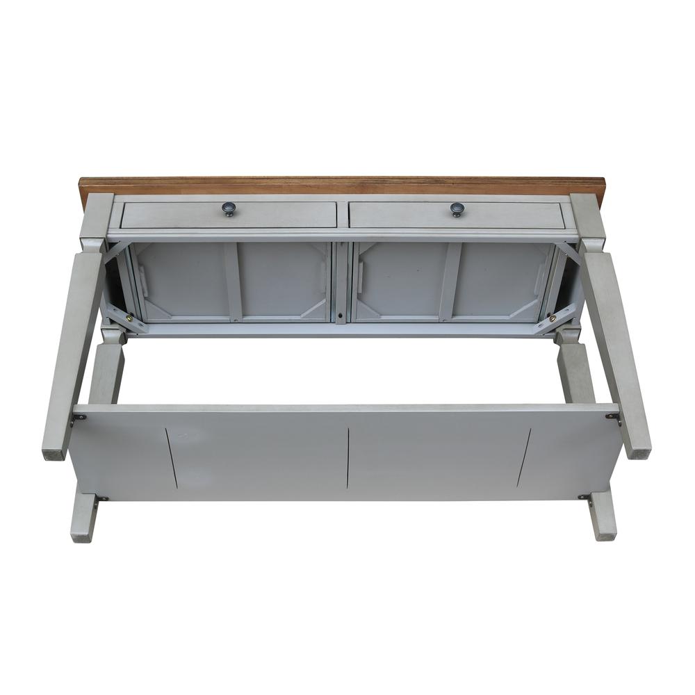 Vista Console/Sofa Table, Hickory/Stone Finish, Hickory/Stone