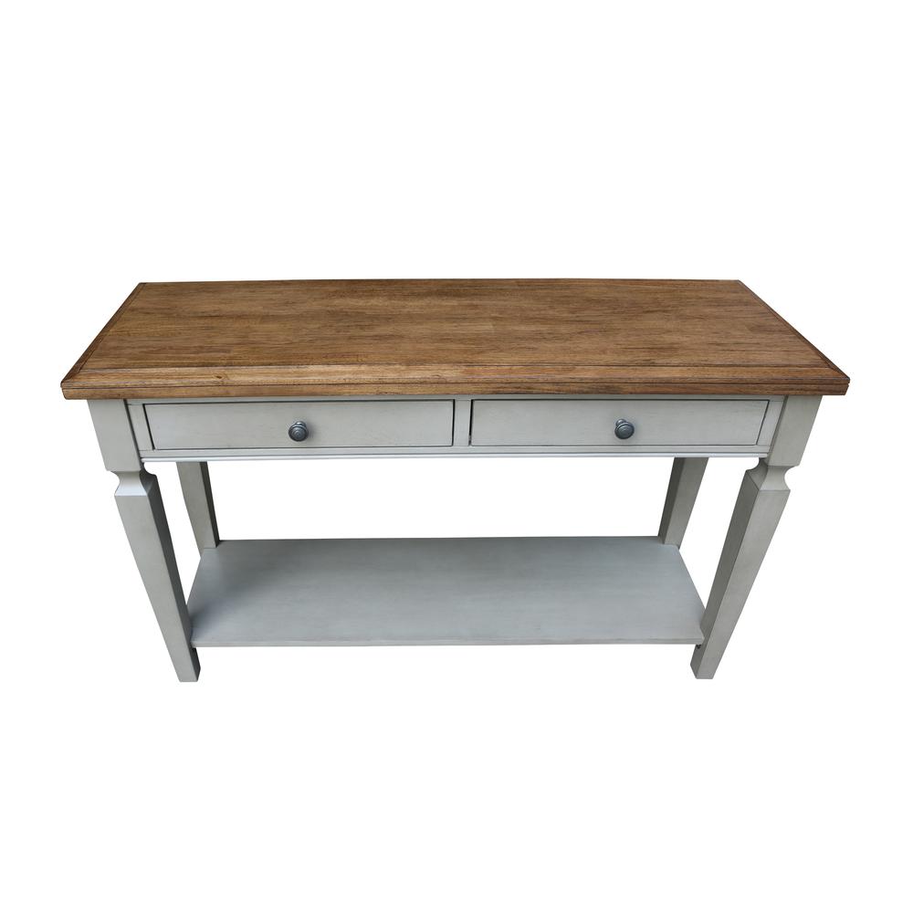 Vista Console/Sofa Table, Hickory/Stone Finish, Hickory/Stone