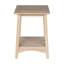 Bombay Tall End Table, Unfinished