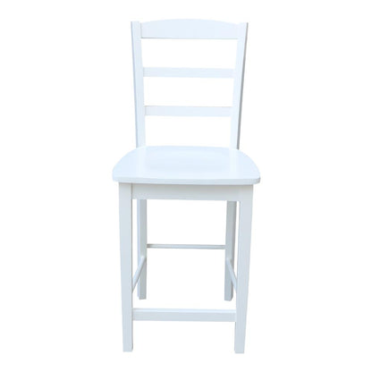 Madrid Counter height Stool - 24" Seat Height, White