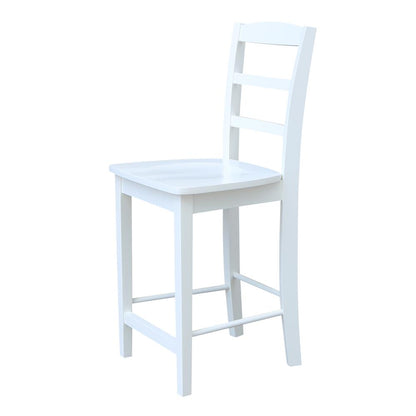 Madrid Counter height Stool - 24" Seat Height, White