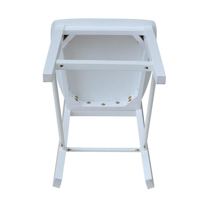 Madrid Counter height Stool - 24" Seat Height, White