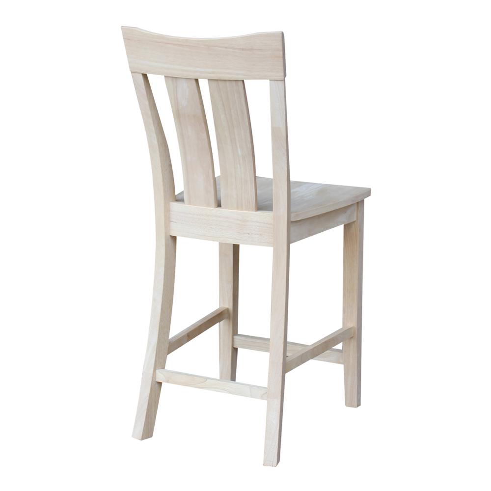 Ava Counter height Stool - 24" Seat Height, Unfinished