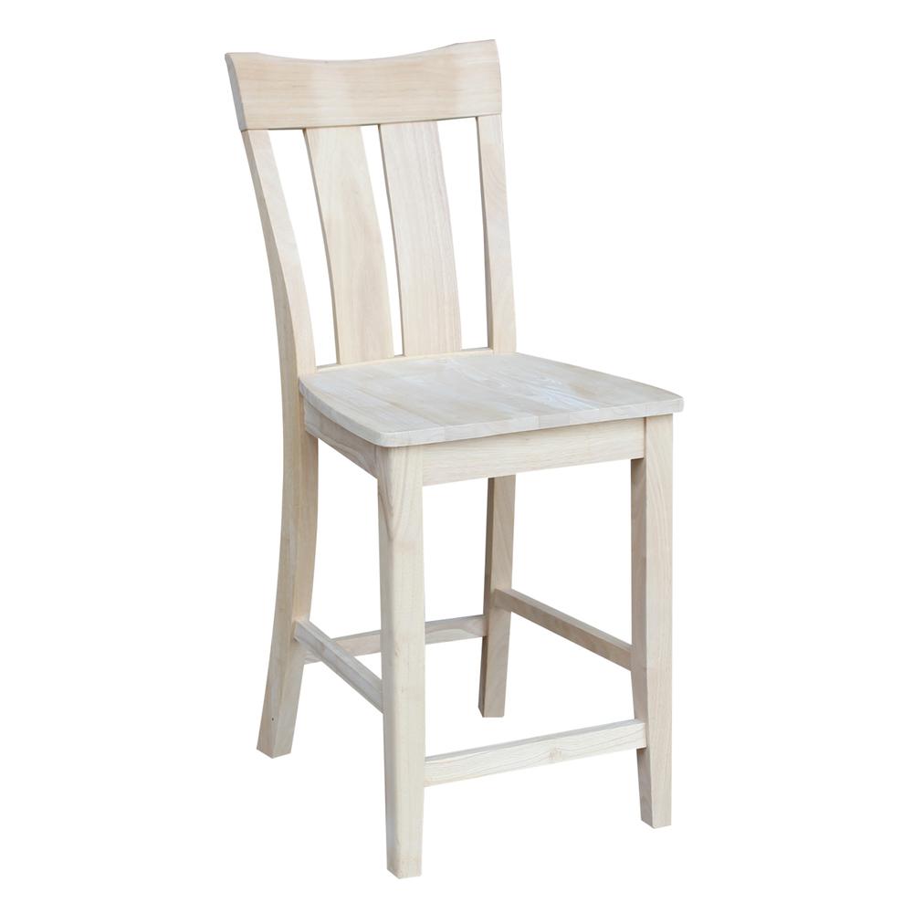 Ava Counter height Stool - 24" Seat Height, Unfinished