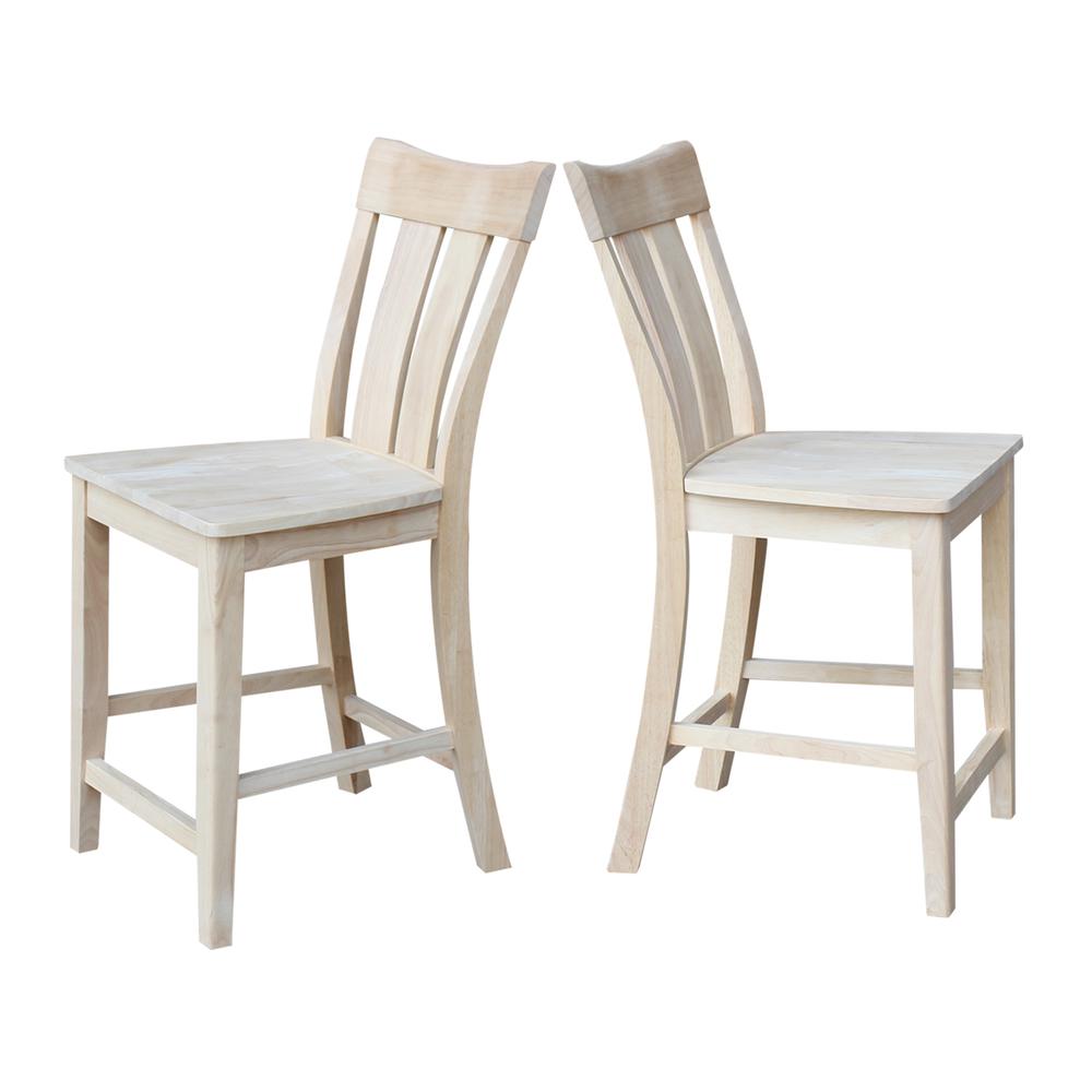 Ava Counter height Stool - 24" Seat Height, Unfinished