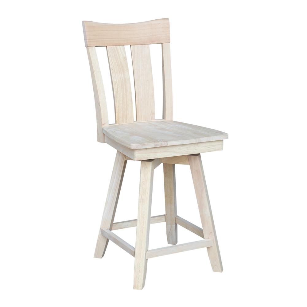 Ava Counter height Stool - 24" Seat Height, Unfinished