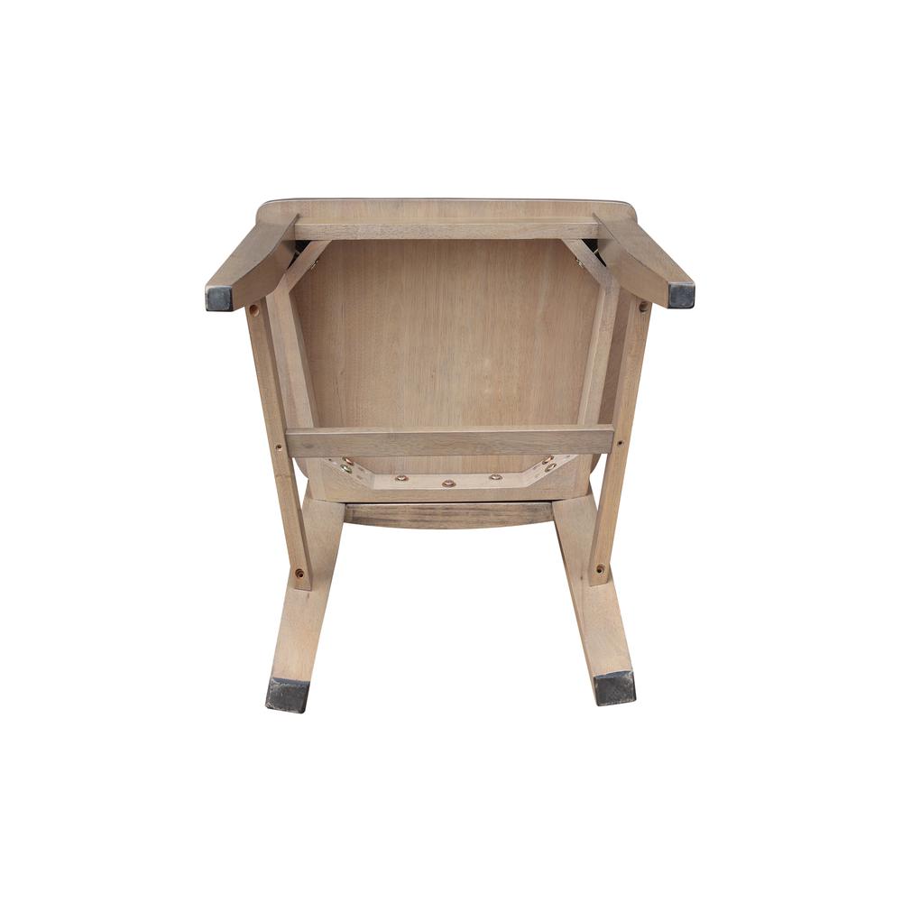 Set of Two Solid Wood Soma Mission Dining Chairs in Flax