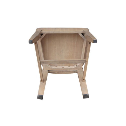 Set of Two Solid Wood Soma Mission Dining Chairs in Flax