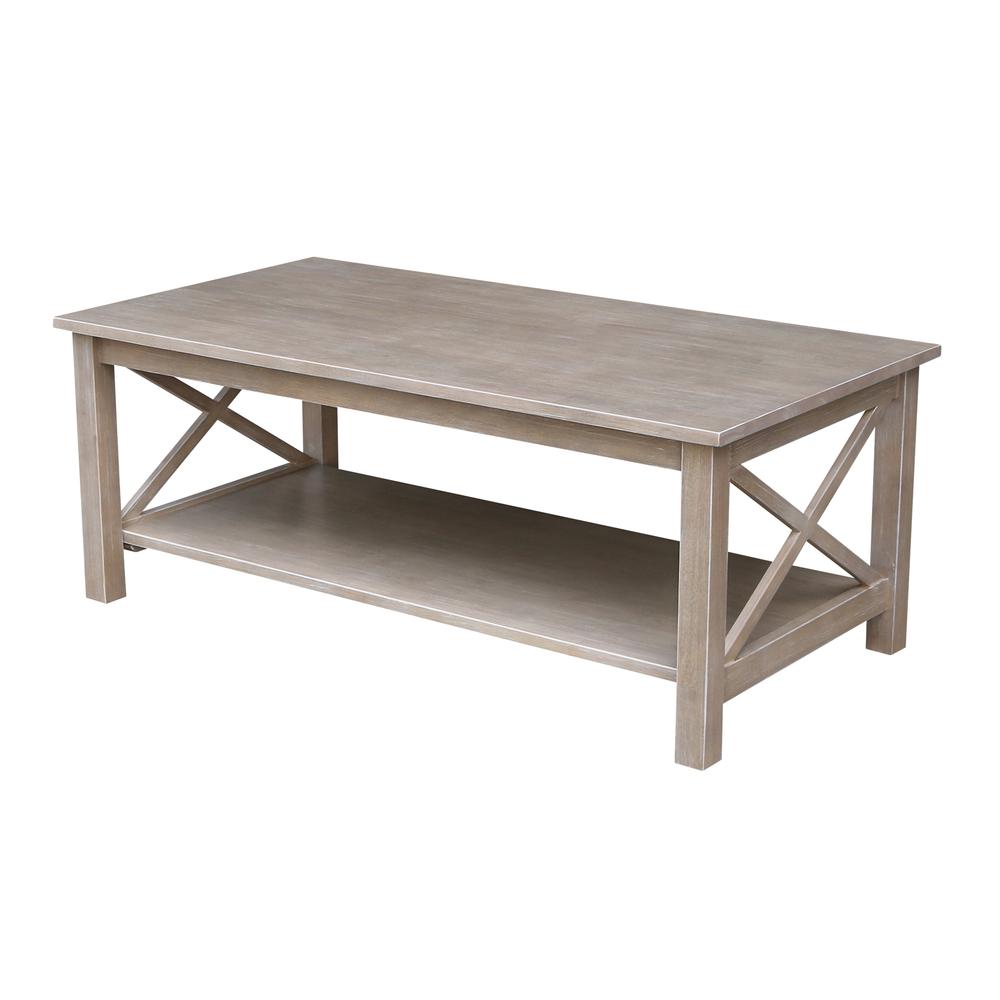 Hampton Coffee Table, Washed Gray Taupe