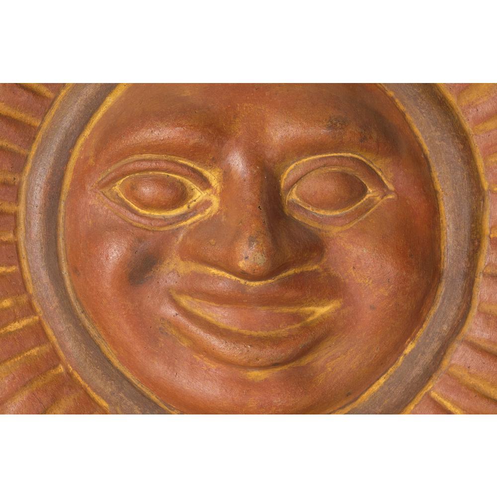 Sol Sun Face- 14"W- Dark Copper