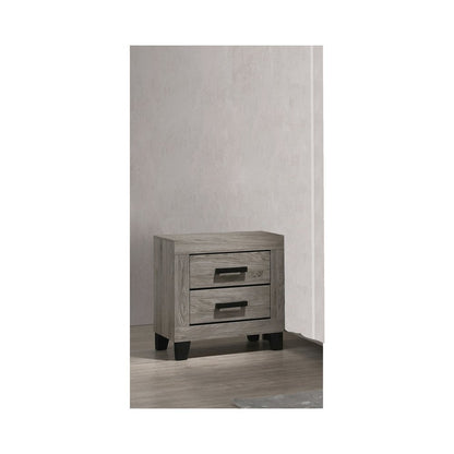 3 piece light gray pannel bedroom set (Bed+NS+Dresser)