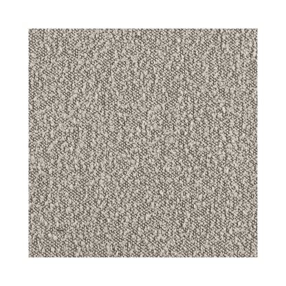 Gray Boucle Fabric With Silver Chrome Base Glam Dining Chairs (Set Of 2)