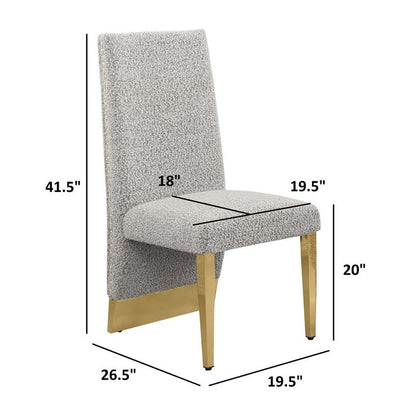 Luxe Black boucle side chairs - Set of 2