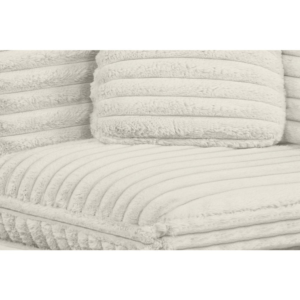 6-Piece Corduroy Modular Sectional, Beige