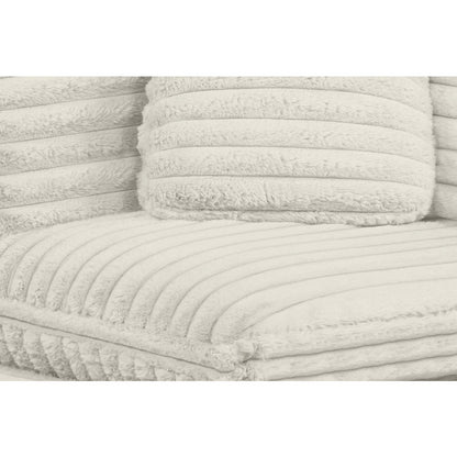 6-Piece Corduroy Modular Sectional, Beige