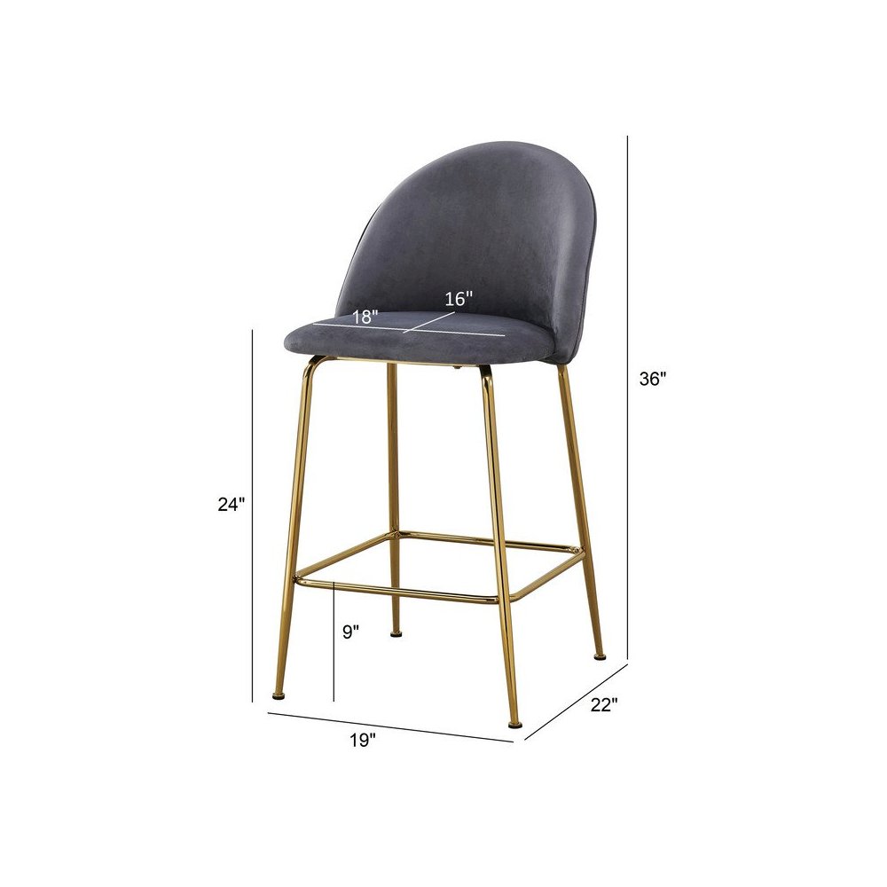 White counter height chairs (Set of 2)