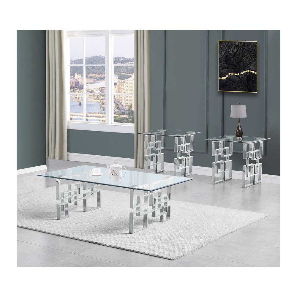 3pc coffee table set (1Coffee+2End tables)