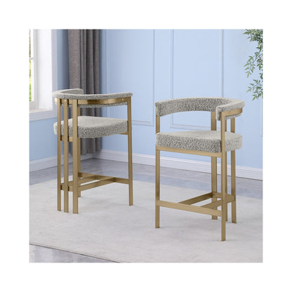 Glam gatsby Rich gray barstools- Set of 1